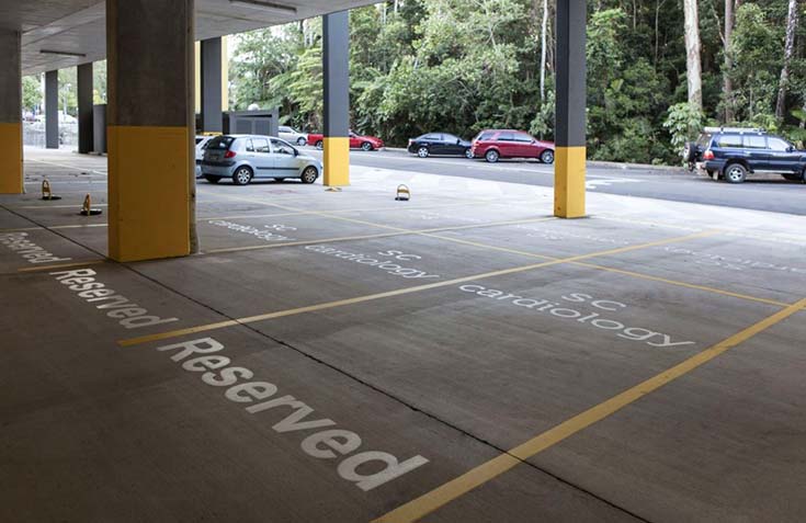 Sunshine Coast Cardiology Nucleus Medical Suites parking bays